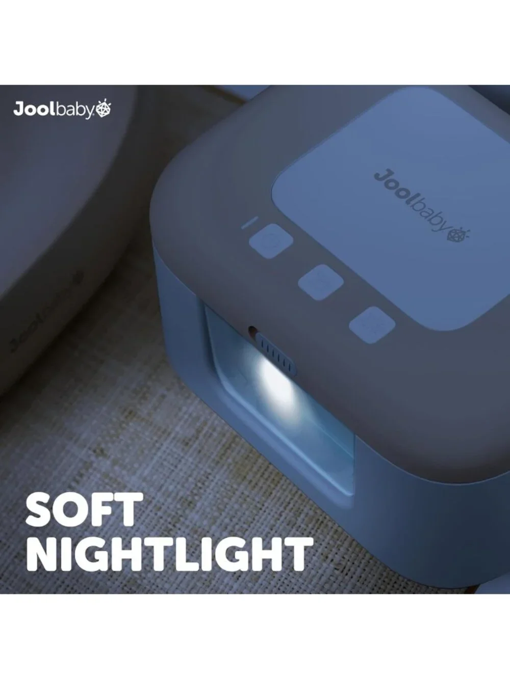Baby Wipe Warmer & Dispenser with LED Light, On/Off Switch - Oatmeal Color